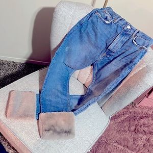 Zara Jeans with Fur